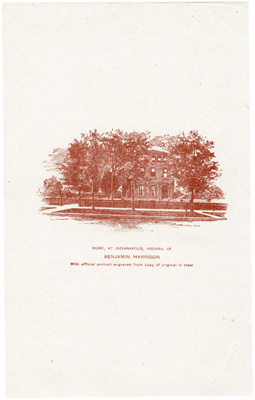 Home at Indianapolis, Indiana, of Benjamin Harrison
